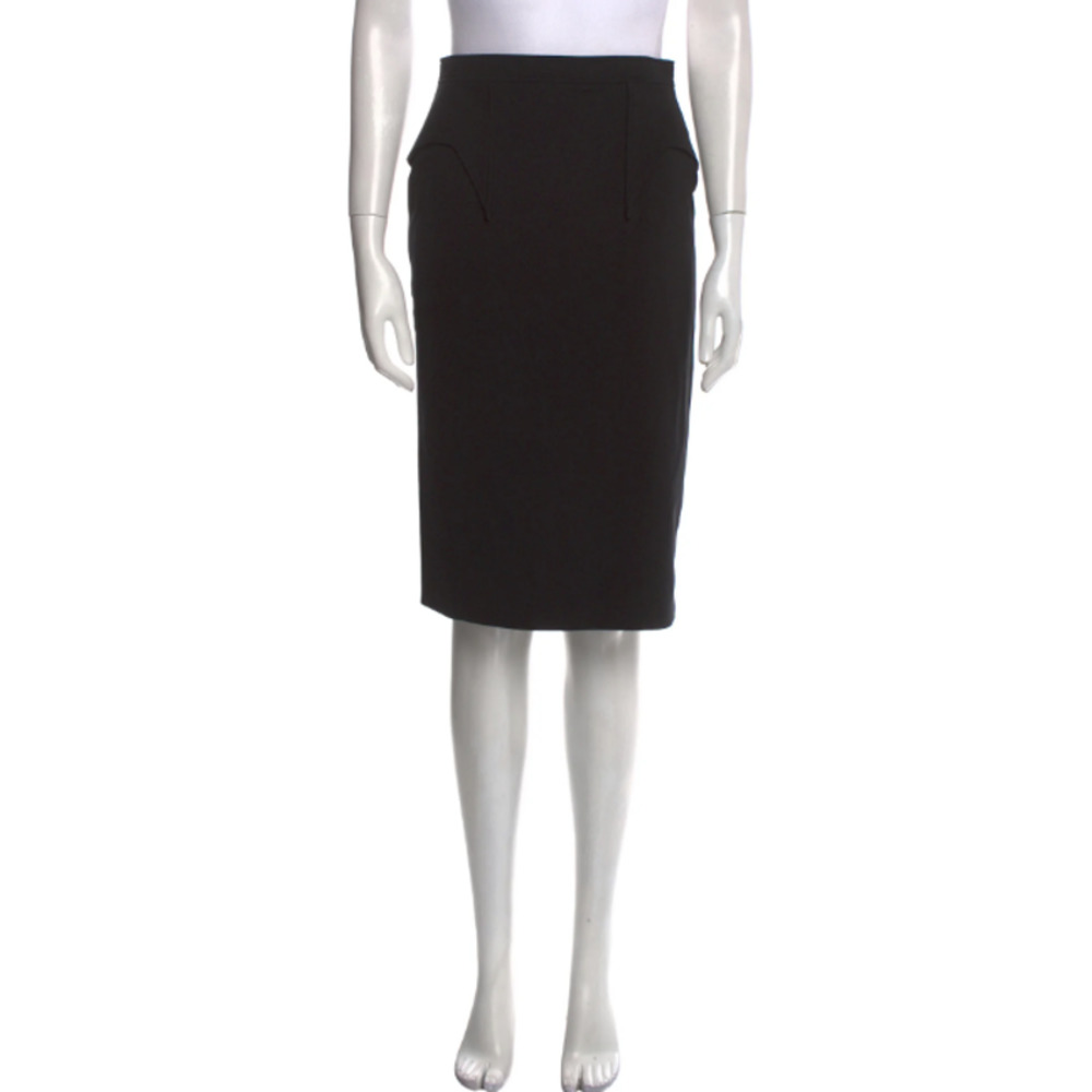 Givenchy Womens Knee Length Pencil Skirt Size Medium Black
